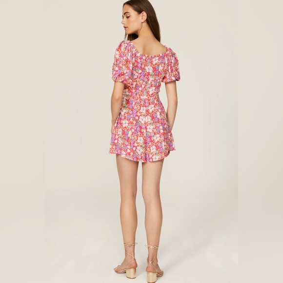 Yumi Kim Mindy Floral Short Sleeve Romper Small - Picture 3 of 8